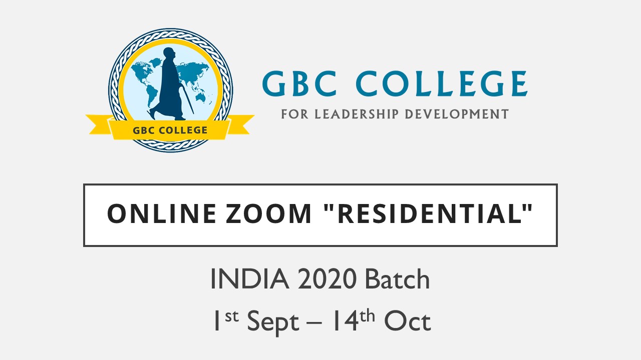2021 India GBC College ONLINE Zoom "Residential" OR-2021-IN